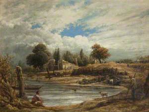 Scene on the Thames with Boats