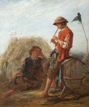 Shepherd Boys and the Scarecrow
