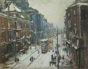 Lancaster Road in Snowy Weather