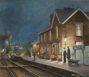 Galgate Station by Night