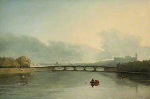 Lancaster from the River with Skerton Bridge