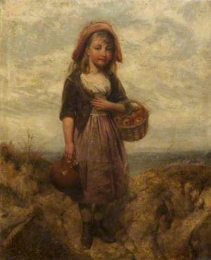 Girl with a Basket of Apples