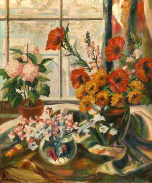 Flowers on a Windowsill