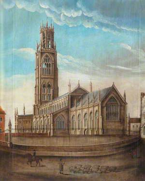 Boston Stump from the Market Place, Lincolnshire