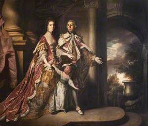 The Earl and Countess of Mexborough with Their Son, Lord Pollington (1719–1778)