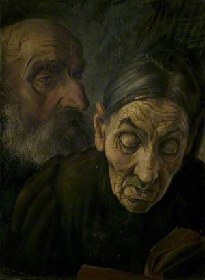 Heads of Two Old People