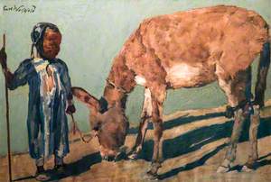Young Arab with a Donkey