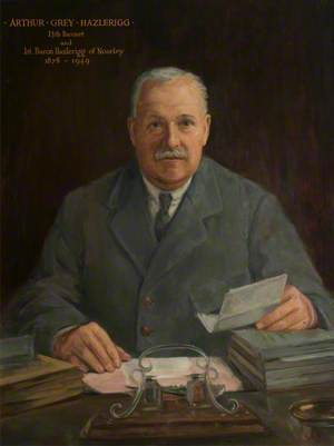The Right Honourable Arthur Grey Hazlerigg (1878–1949), 1st Baron Hazlerigg of Noseley, Lord Lieutenant of Leicestershire (1925–1949) (copy of R. Swan)