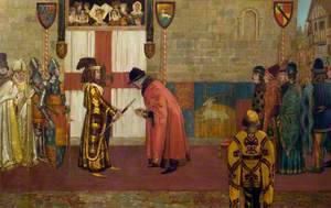 Richard II Presenting the Sword to the Mayor of Lincoln, 1386