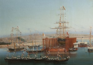 The Inauguration of the Clarence Hydraulic Dock at Malta, January 1873 