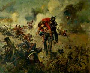 Lance Sergeant Philip Smith Winning The Leicestershire Regiment's First Victoria Cross for Bringing In Wounded Comrades at the Great Redan, Sevastopol, 18 June 1855