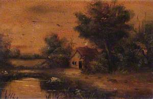 Pond and a Cottage