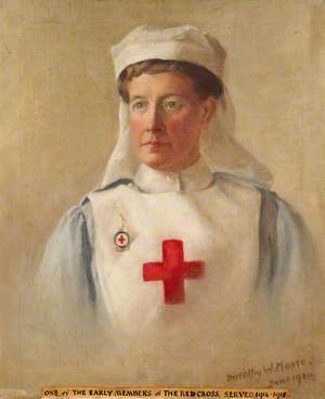 Miss Moore in British Red Cross Voluntary Aid Detachment Uniform
