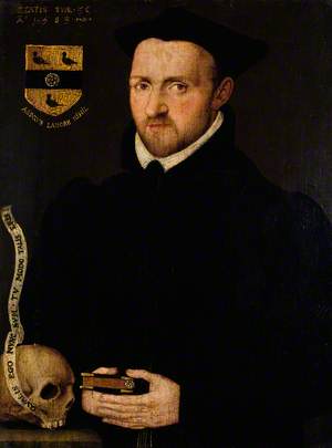 Portrait of a Man with a Skull 