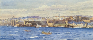 View of the Fortifications of Rhodes