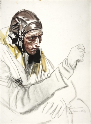 Study for 'Take Off': Flight Engineer