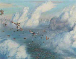74 Squadron RAF on the Evening of 12 May 1918, Mannock Leading