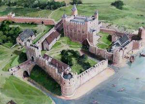 Artist's Impression of the Tower of London Site, 1200