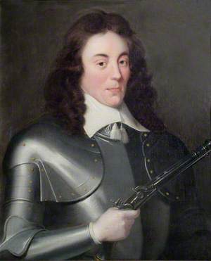 Portrait of an Unknown Man in Armour Holding a Pistol