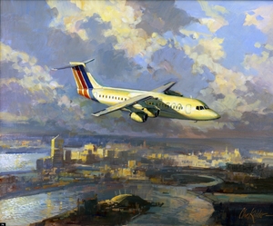 'Evening Flight', London City Airport (BAe 146–300)