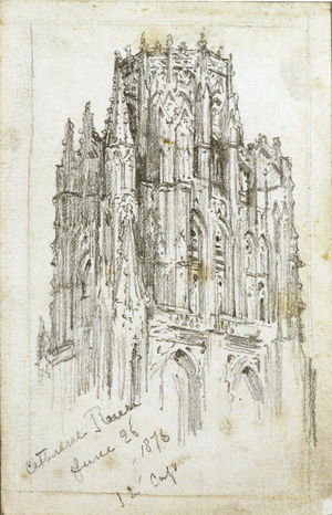 Cathedral Rouen, 26th June 1876