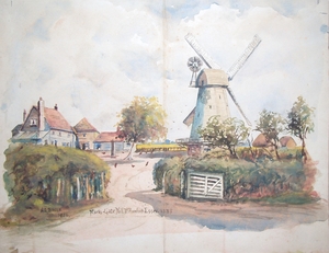 Marks Gate Mill, near Romford, 1889