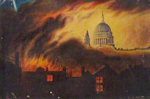 St Paul's Cathedral (the Blitz, late 1940)