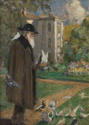 Charles Darwin in the Garden