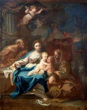 Holy Family with Saint Anne, the Baptist and Zacharias
