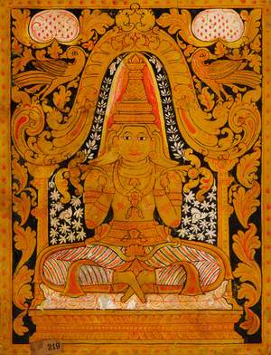 Buddha Seated on Lotus Throne