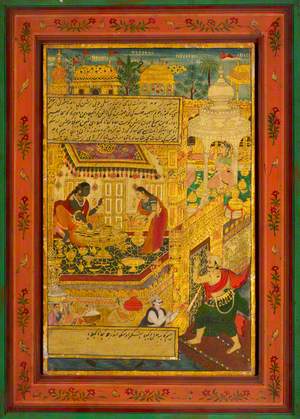 Krishna Has the Doors of Dwarka Shut on the Hungry Bhima