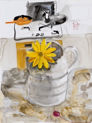 Untitled (Still Life with Yellow Flower)