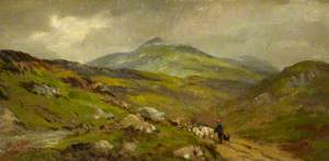 Moorland Scene with Sheep