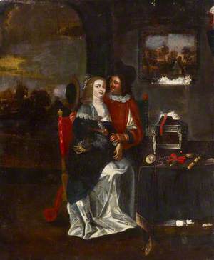 Portrait of a Man and a Woman in a Flemish Interior