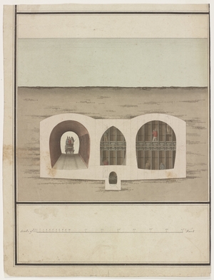 Section of the Tunnel with Stagecoach and Shield