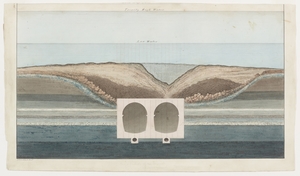 Cross Section of the Tunnel Showing the Extent of Displaced Ground