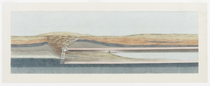 Longitudinal Section Showing the Inundation of the River