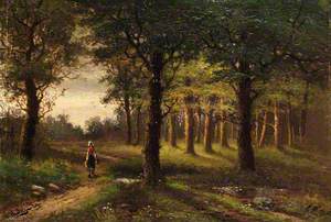 Woodland Scene with a Peasant Woman