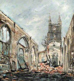 St John's, Croydon, the Morning after the Fire