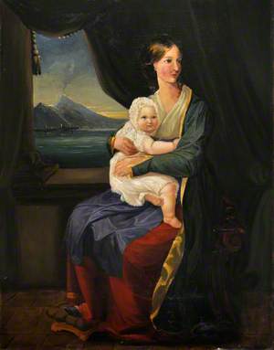 Mrs W. E. Nightingale and Her Elder Daughter, Parthenope