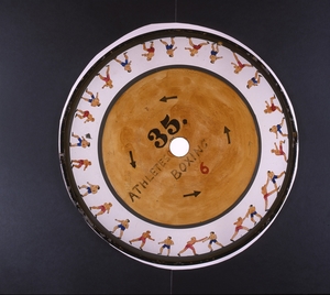 Zoopraxiscope Disc, 'Athletes boxing'