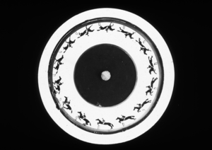 Glass Lantern Slide, 'Zoopraxiscope disc'