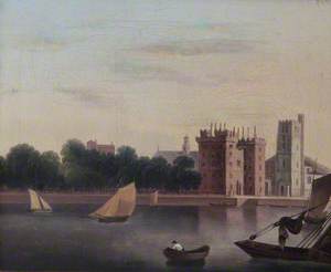 View of Lambeth Palace, London, from across the Thames