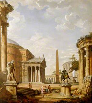 Roman Landscape with the Pantheon