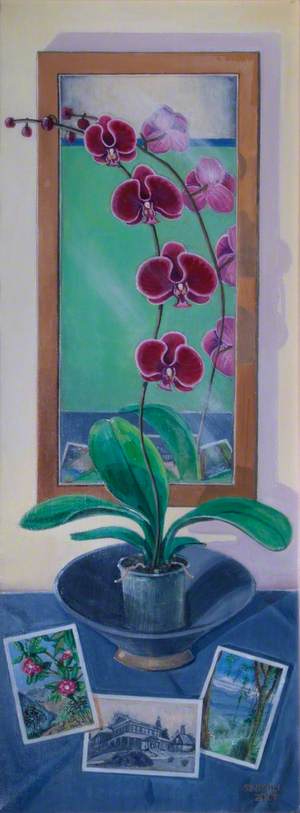 Purple Orchid Reflections