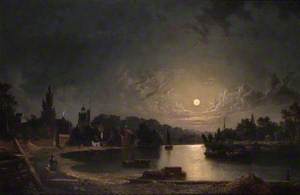 Twickenham, Middlesex, by Moonlight