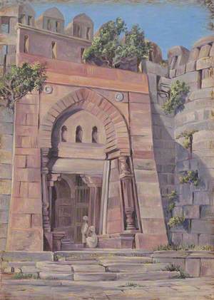 Gate of Tughlat, Shah's Tomb, Tughlaqabad, Delhi, India