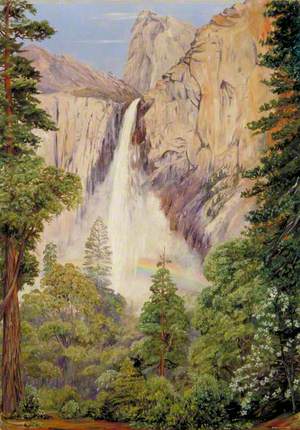 Rainbow over the Bridal Veil Fall, Yosemite, California