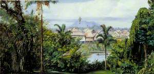 Malay Houses and Creek