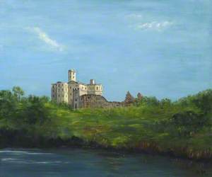 Warkworth Castle from across the River Coquet